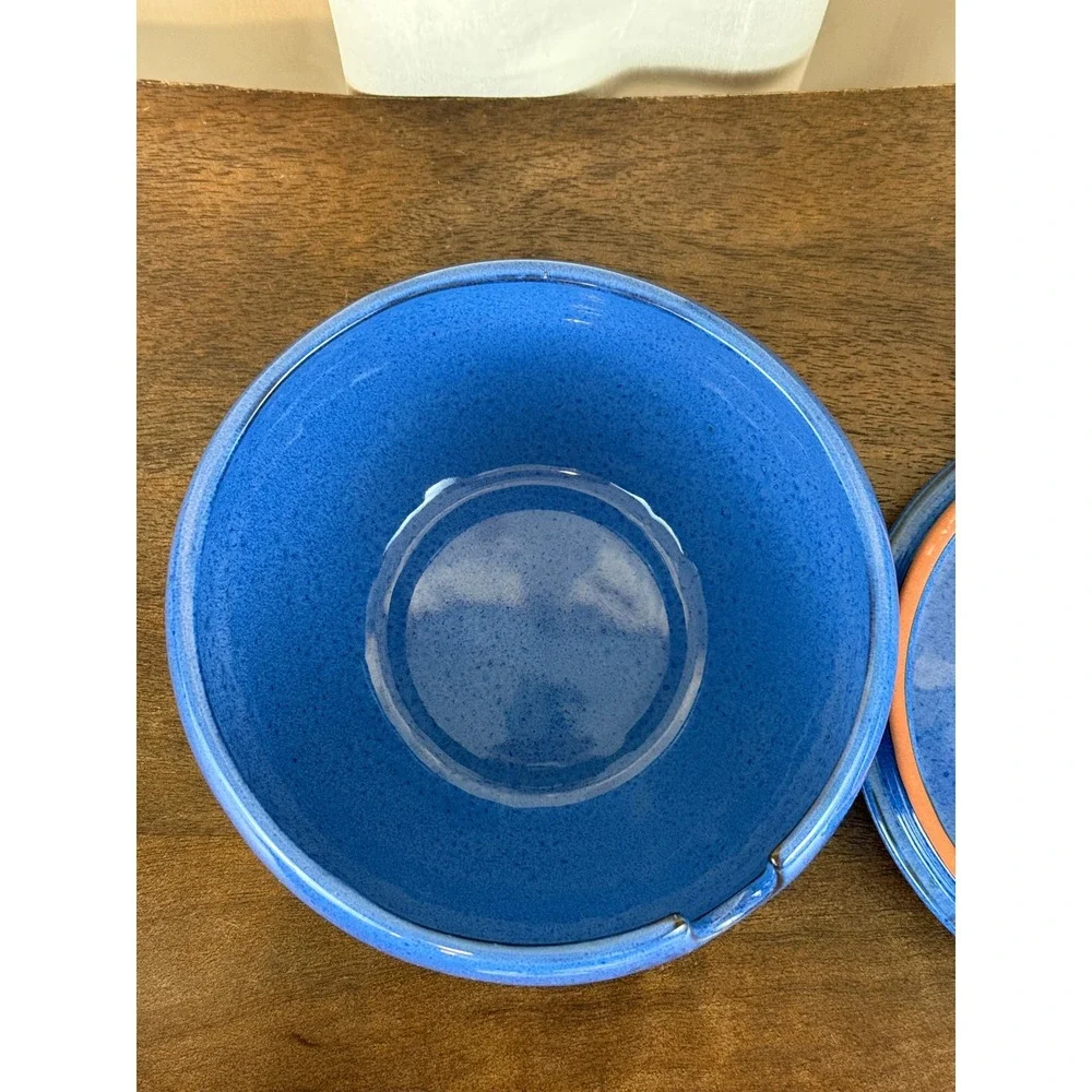 VTG Blue Terra Cotta Studio‎ Pottery 7